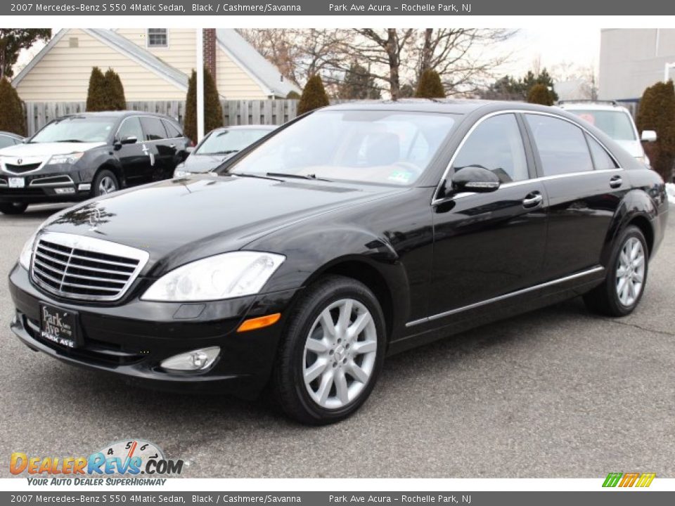 2007 Mercedes-Benz S 550 4Matic Sedan Black / Cashmere/Savanna Photo #6