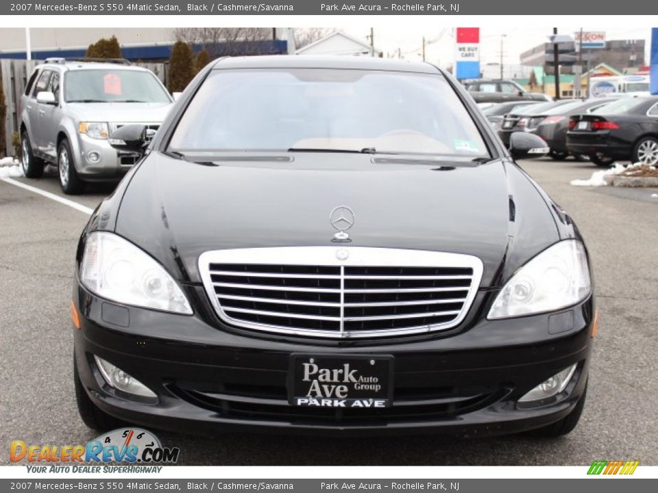 2007 Mercedes-Benz S 550 4Matic Sedan Black / Cashmere/Savanna Photo #7