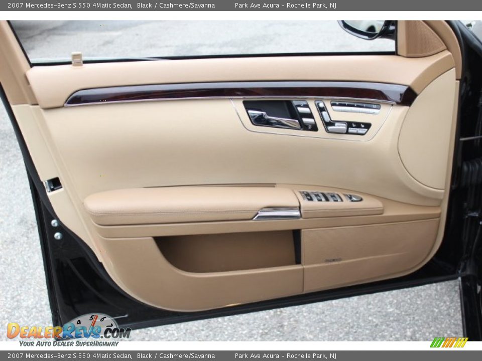 2007 Mercedes-Benz S 550 4Matic Sedan Black / Cashmere/Savanna Photo #8