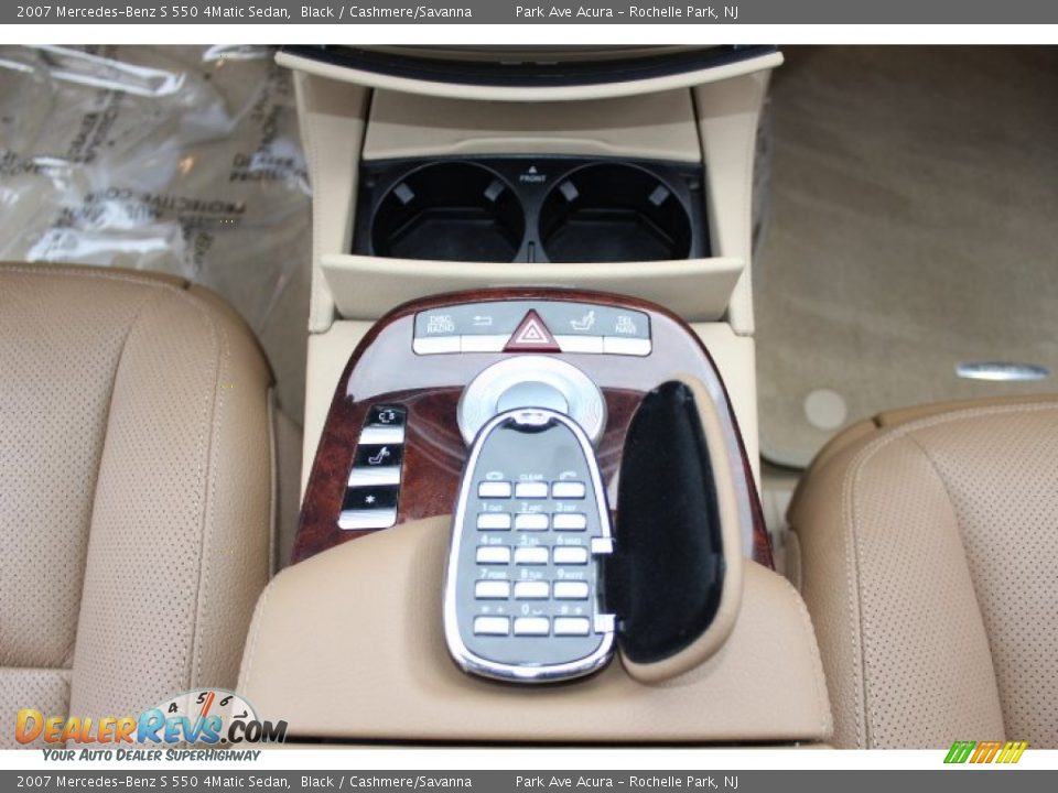2007 Mercedes-Benz S 550 4Matic Sedan Black / Cashmere/Savanna Photo #14