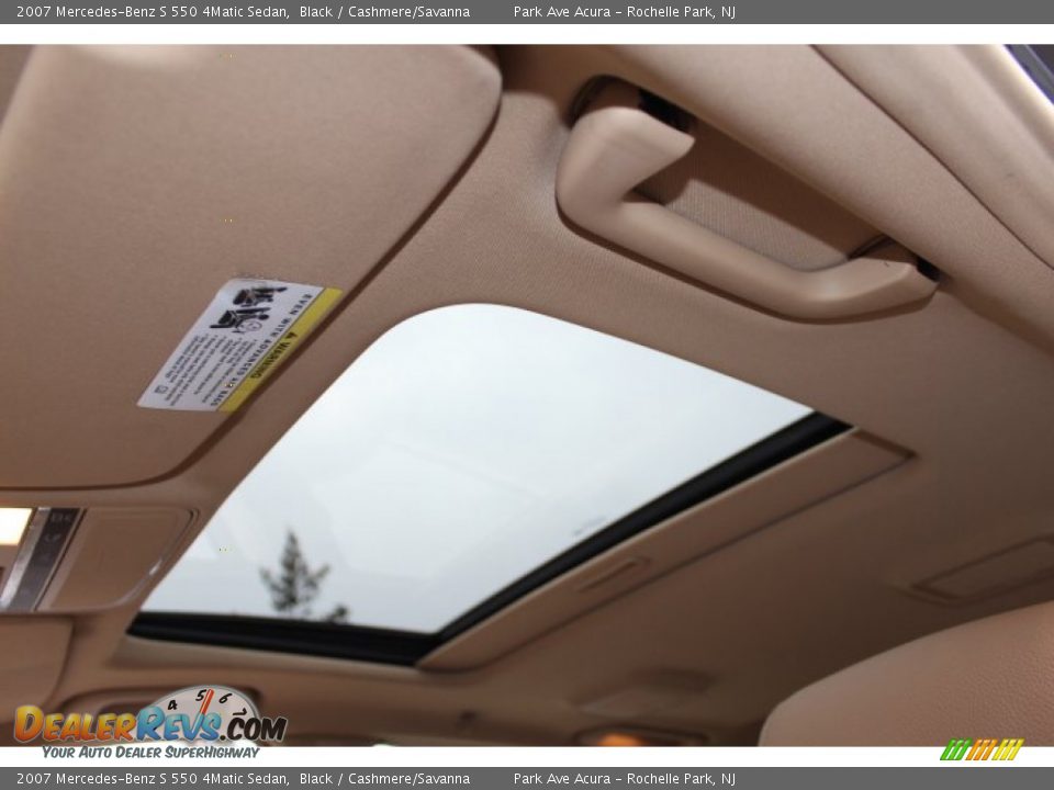 2007 Mercedes-Benz S 550 4Matic Sedan Black / Cashmere/Savanna Photo #17