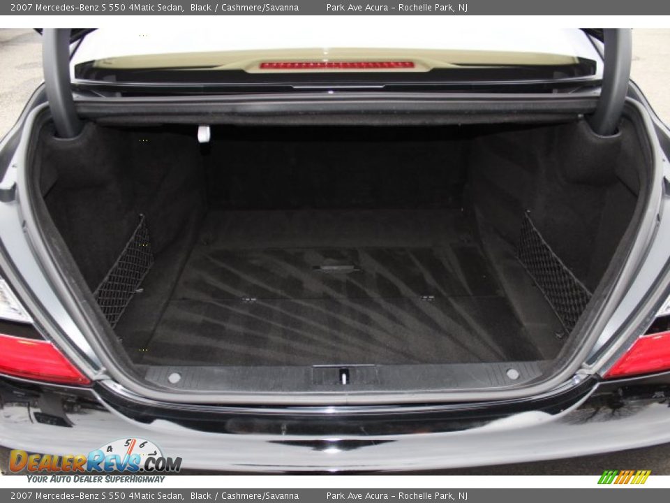 2007 Mercedes-Benz S 550 4Matic Sedan Black / Cashmere/Savanna Photo #18