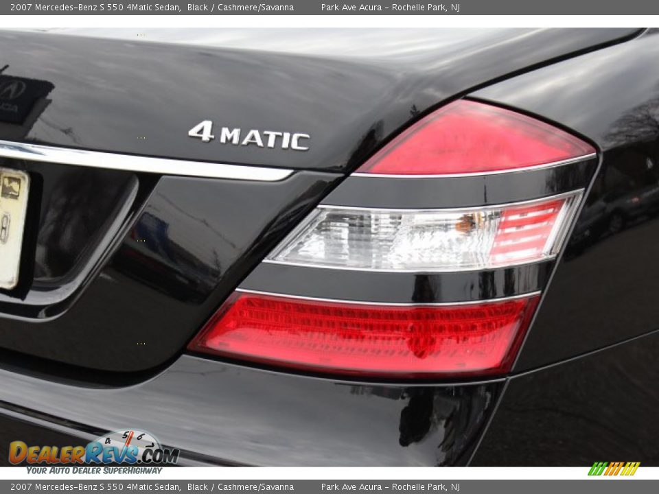 2007 Mercedes-Benz S 550 4Matic Sedan Black / Cashmere/Savanna Photo #19