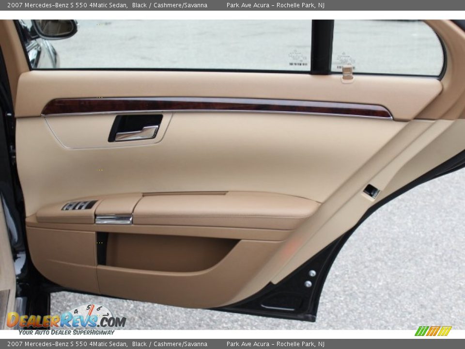 2007 Mercedes-Benz S 550 4Matic Sedan Black / Cashmere/Savanna Photo #20