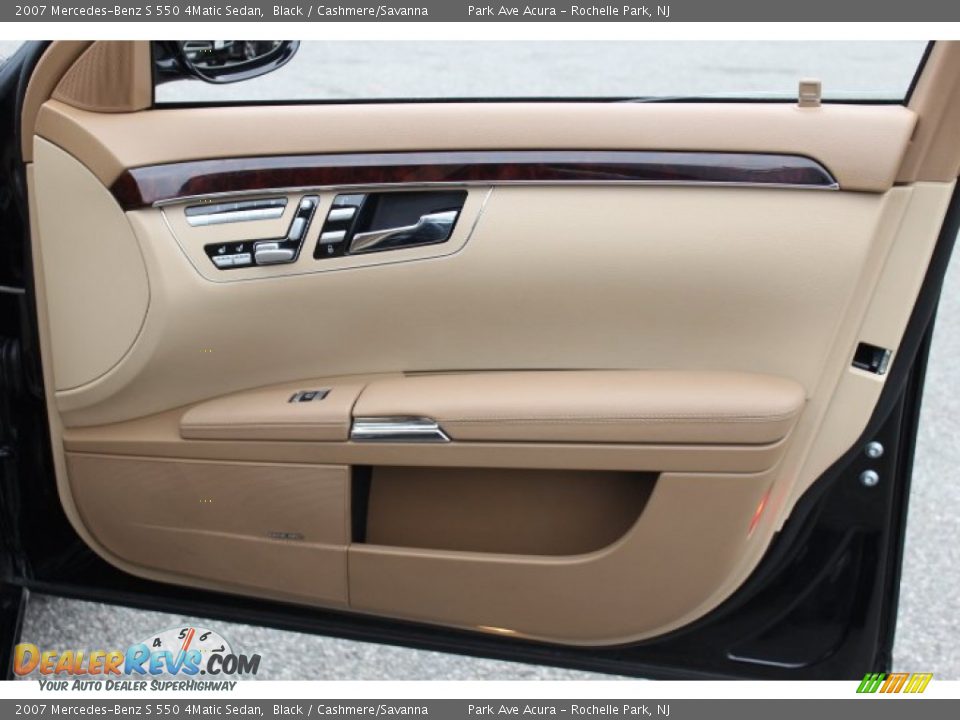 2007 Mercedes-Benz S 550 4Matic Sedan Black / Cashmere/Savanna Photo #22