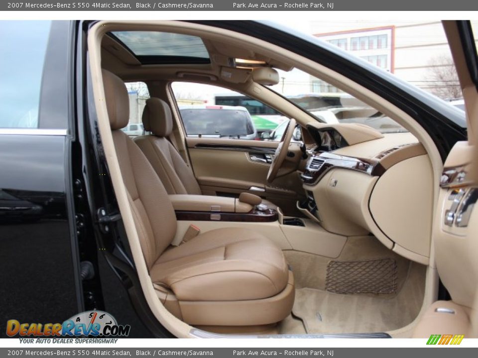 2007 Mercedes-Benz S 550 4Matic Sedan Black / Cashmere/Savanna Photo #24