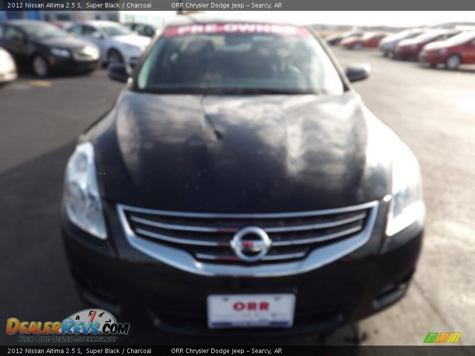 2012 Nissan Altima 2.5 S Super Black / Charcoal Photo #2