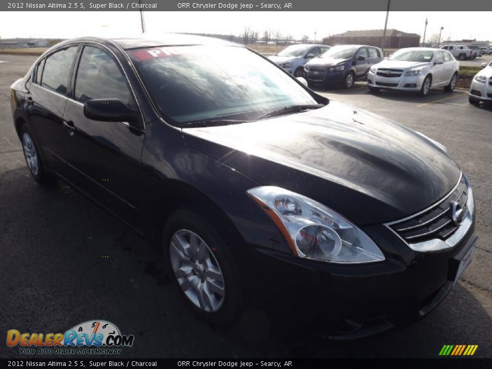 2012 Nissan Altima 2.5 S Super Black / Charcoal Photo #3