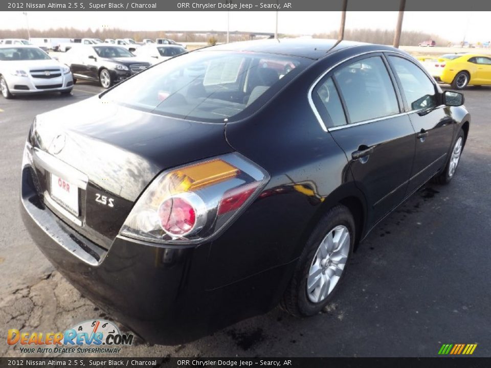 2012 Nissan Altima 2.5 S Super Black / Charcoal Photo #5