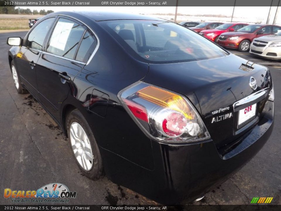 2012 Nissan Altima 2.5 S Super Black / Charcoal Photo #7