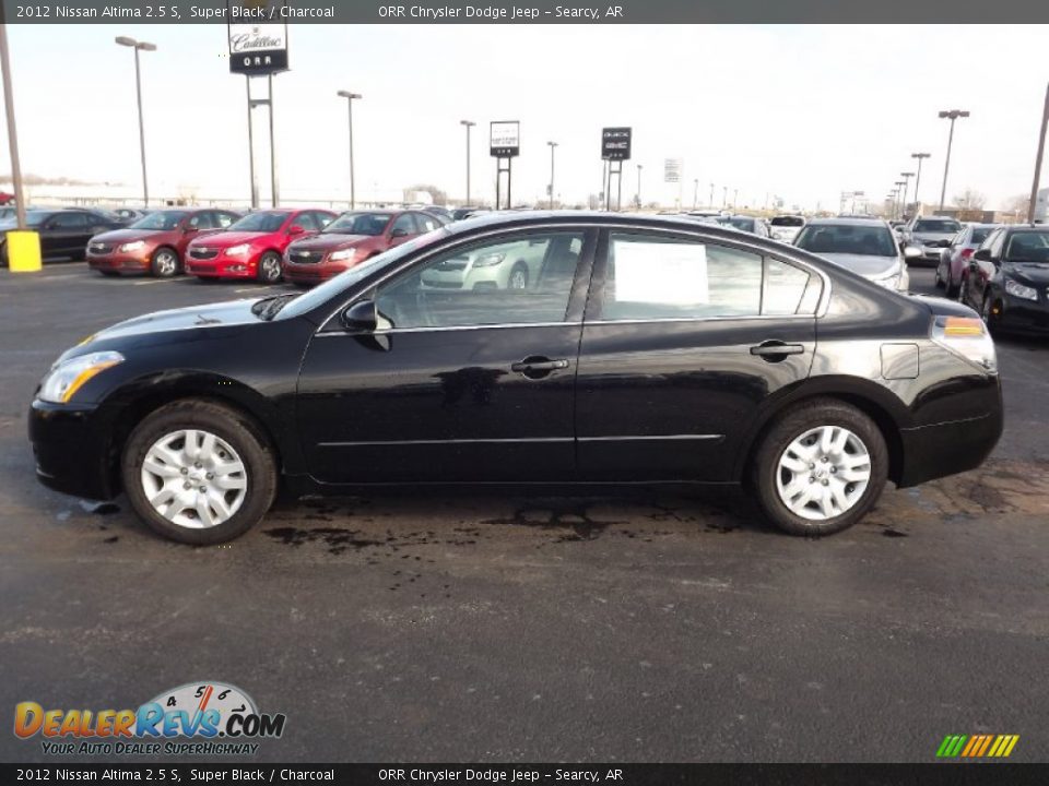 2012 Nissan Altima 2.5 S Super Black / Charcoal Photo #8