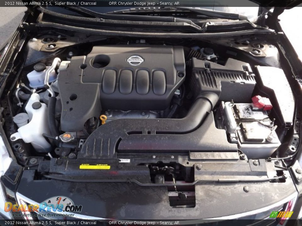 2012 Nissan Altima 2.5 S Super Black / Charcoal Photo #16