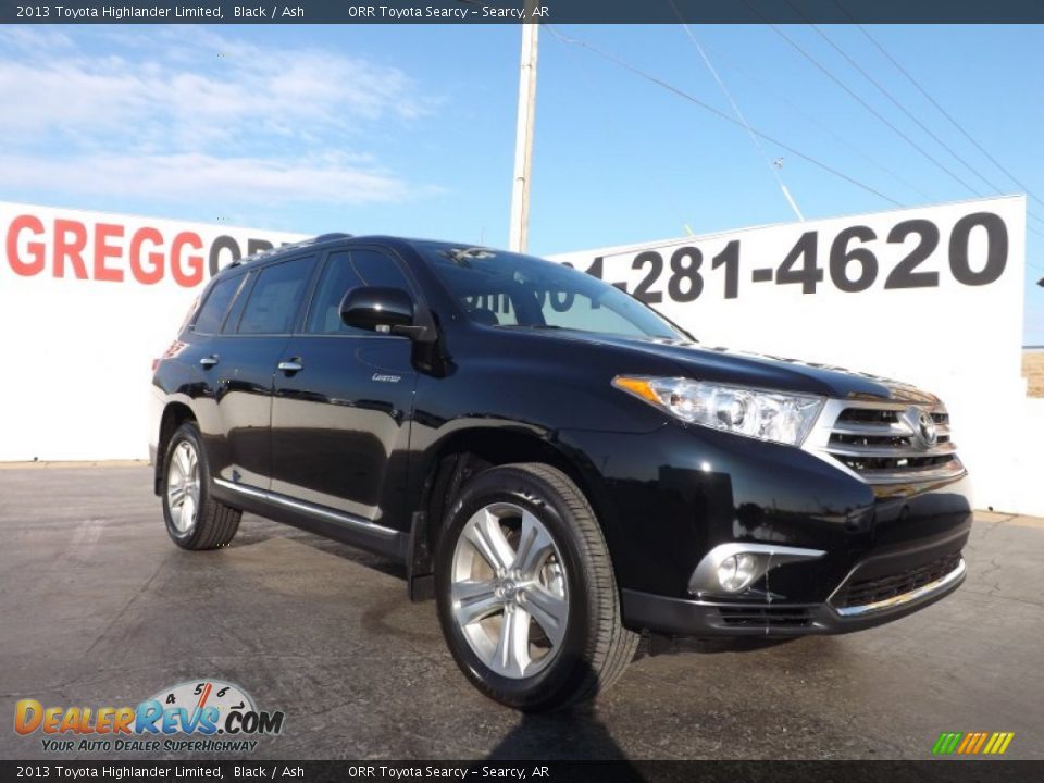 2013 Toyota Highlander Limited Black / Ash Photo #1