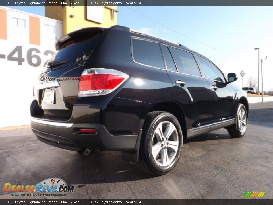 2013 Toyota Highlander Limited Black / Ash Photo #10