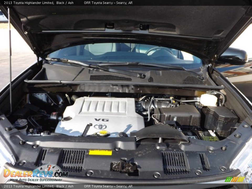 2013 Toyota Highlander Limited Black / Ash Photo #27