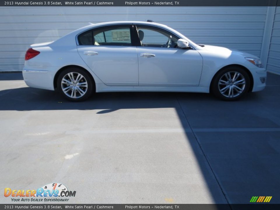 2013 Hyundai Genesis 3.8 Sedan White Satin Pearl / Cashmere Photo #2