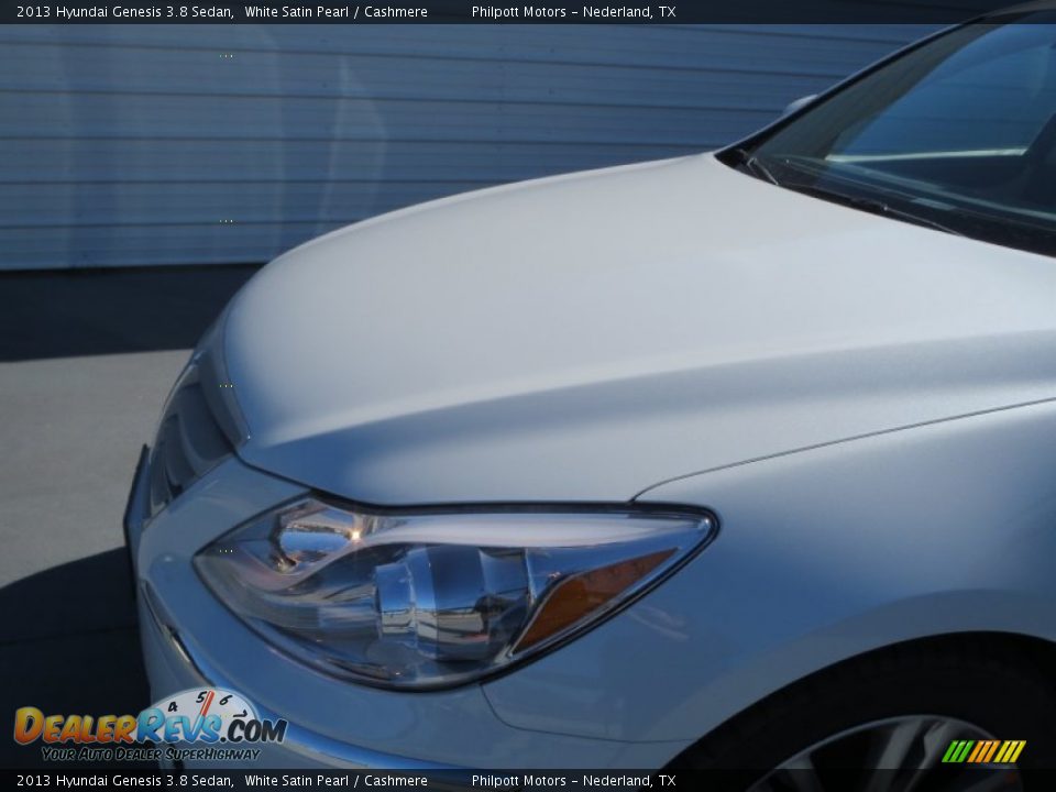 2013 Hyundai Genesis 3.8 Sedan White Satin Pearl / Cashmere Photo #9