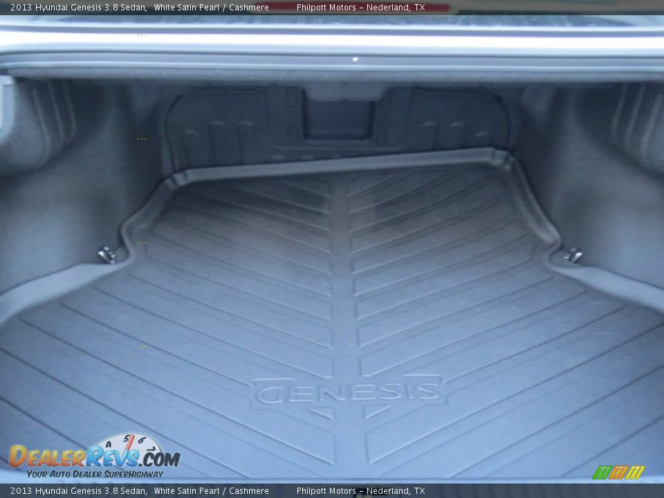 2013 Hyundai Genesis 3.8 Sedan White Satin Pearl / Cashmere Photo #14