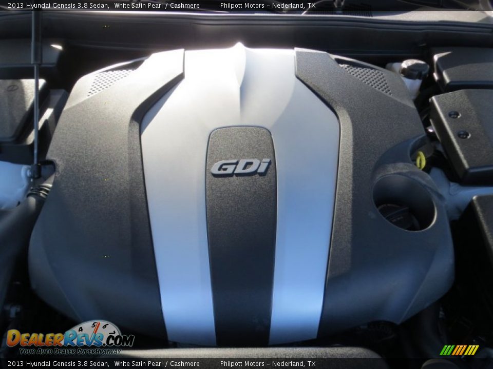 2013 Hyundai Genesis 3.8 Sedan White Satin Pearl / Cashmere Photo #15