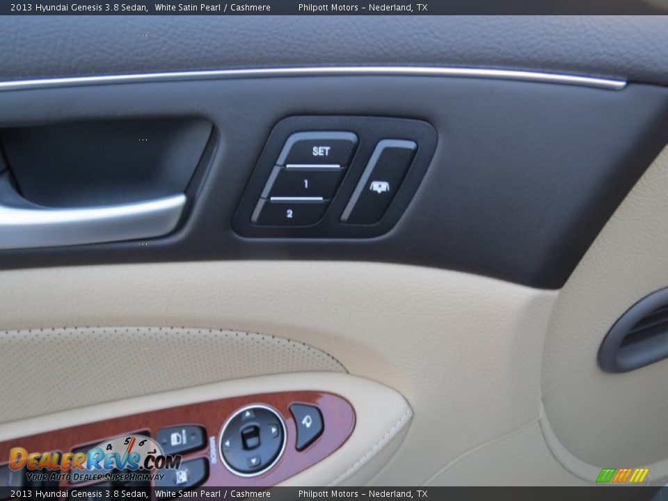 2013 Hyundai Genesis 3.8 Sedan White Satin Pearl / Cashmere Photo #20