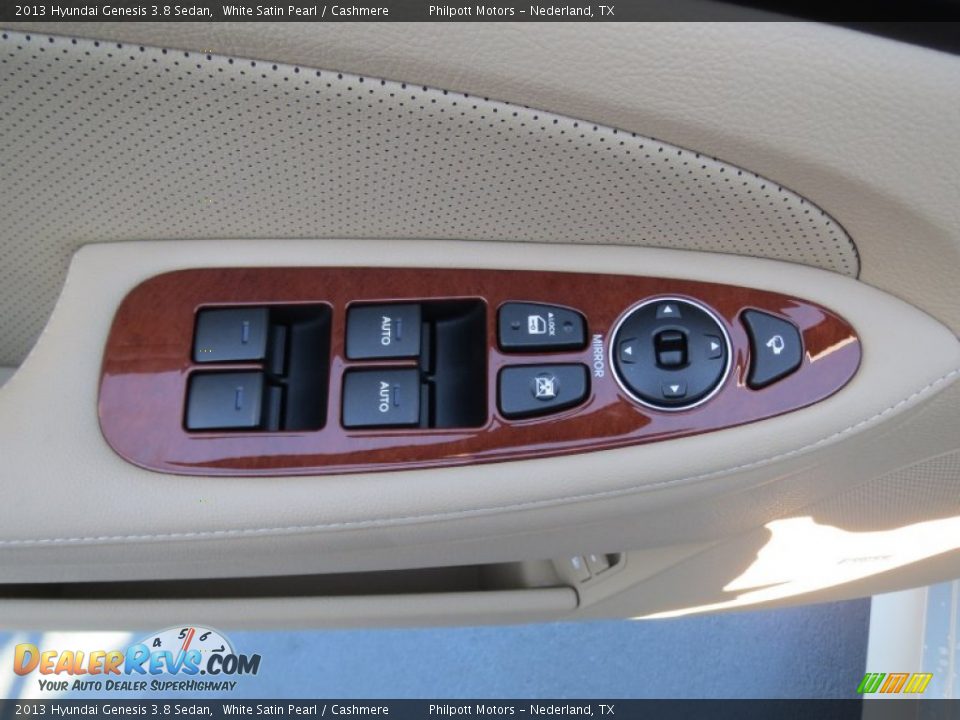 2013 Hyundai Genesis 3.8 Sedan White Satin Pearl / Cashmere Photo #21
