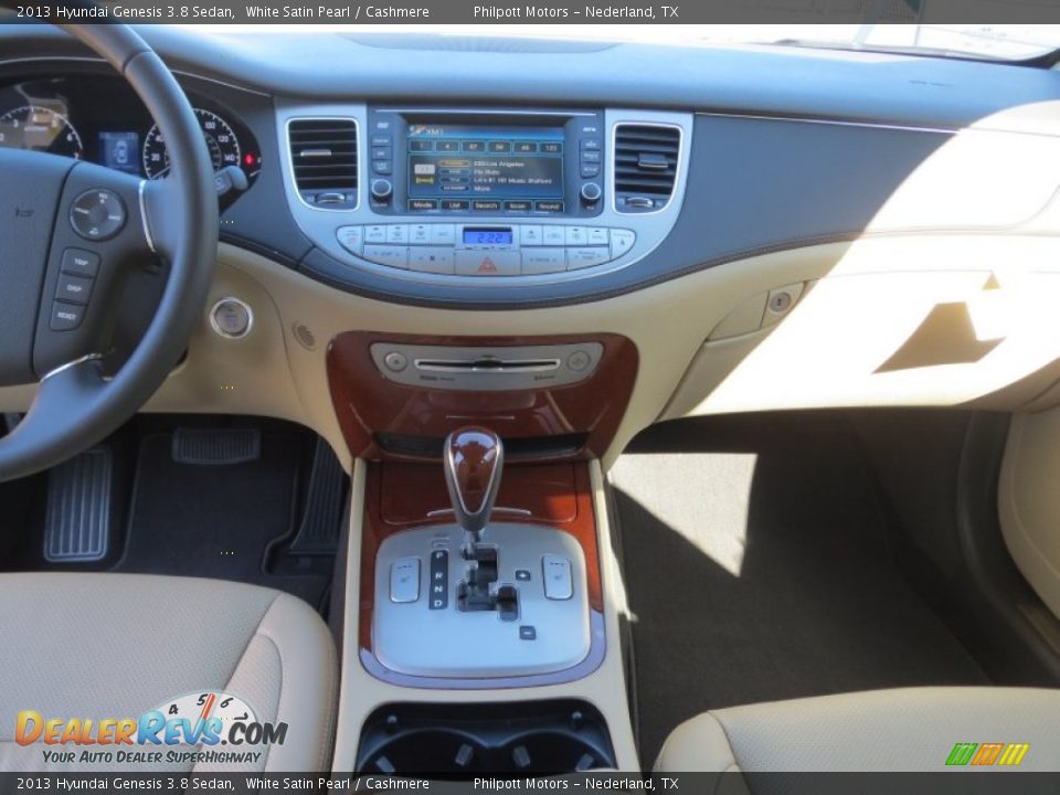 2013 Hyundai Genesis 3.8 Sedan White Satin Pearl / Cashmere Photo #27