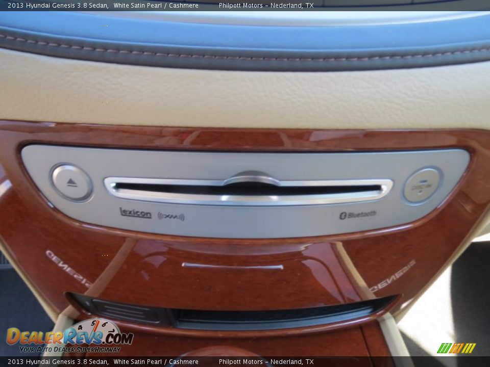2013 Hyundai Genesis 3.8 Sedan White Satin Pearl / Cashmere Photo #30