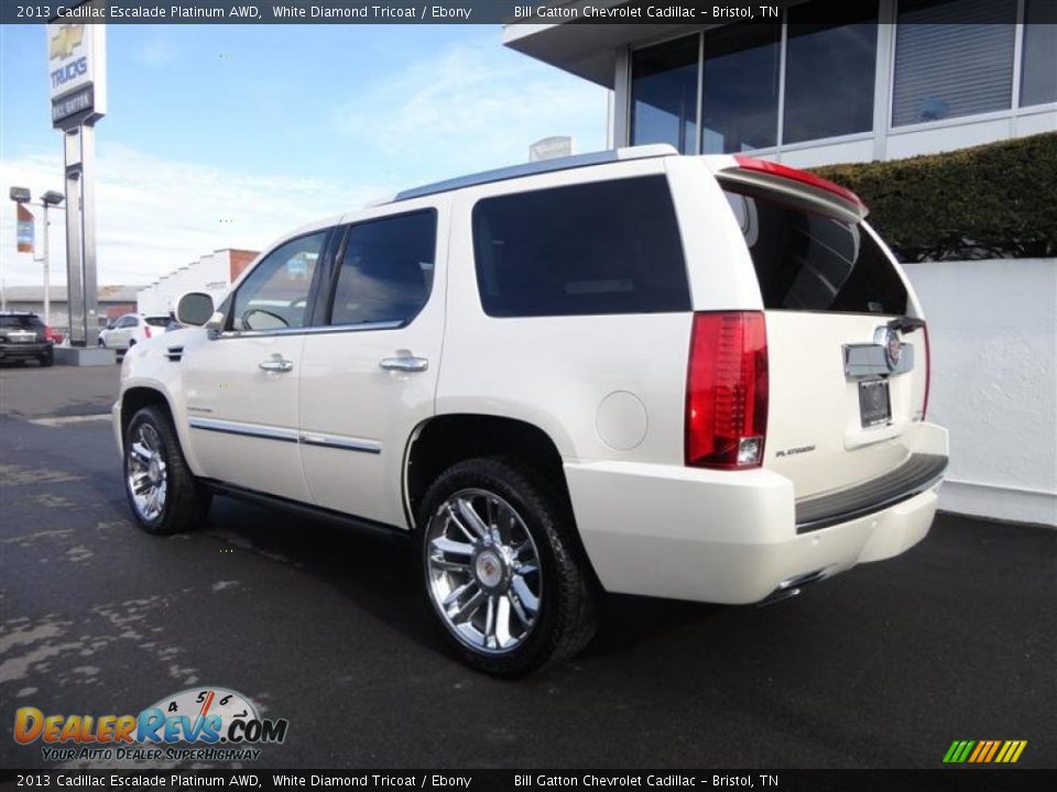 2013 Cadillac Escalade Platinum AWD White Diamond Tricoat / Ebony Photo #5