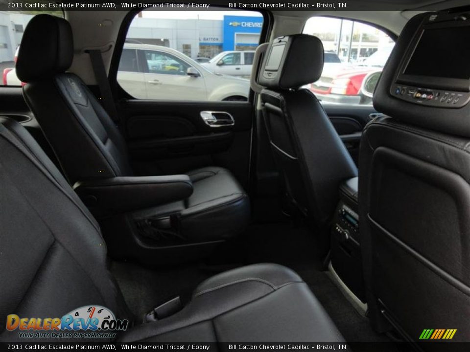2013 Cadillac Escalade Platinum AWD White Diamond Tricoat / Ebony Photo #8