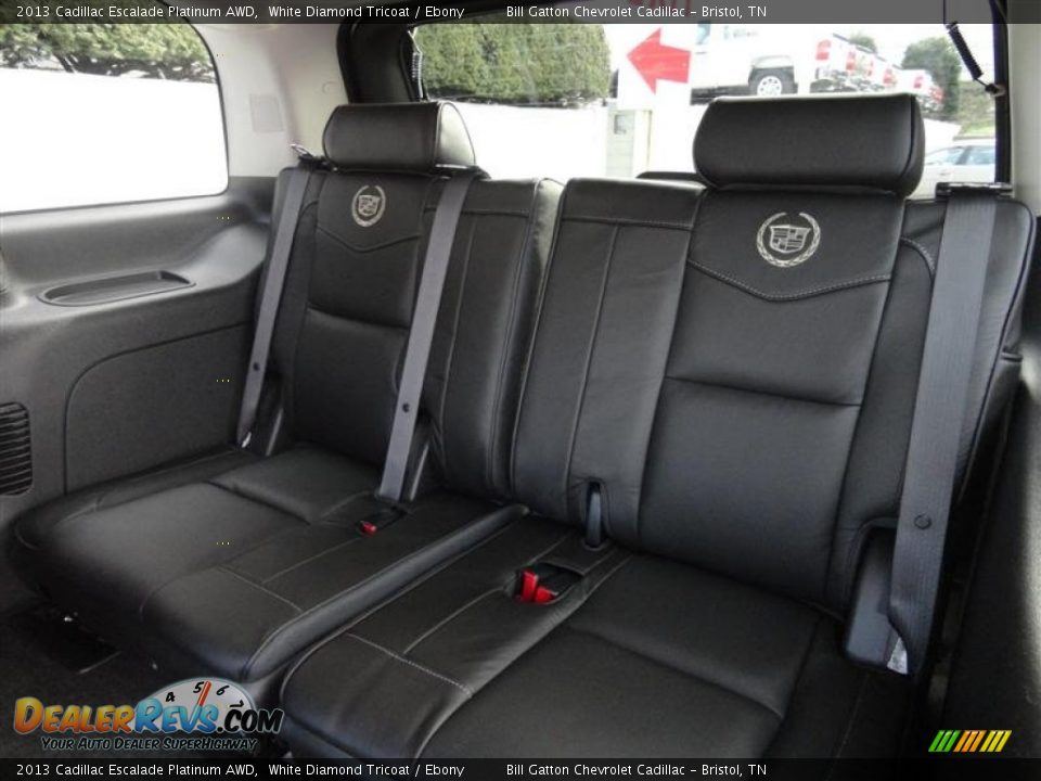 Rear Seat of 2013 Cadillac Escalade Platinum AWD Photo #11