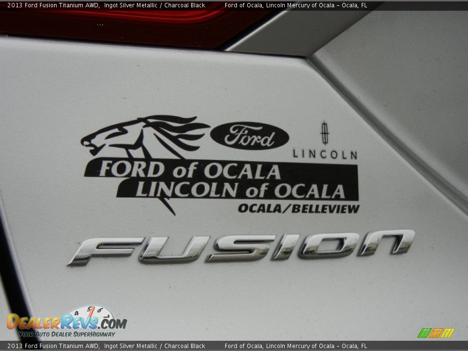 2013 Ford Fusion Titanium AWD Ingot Silver Metallic / Charcoal Black Photo #4