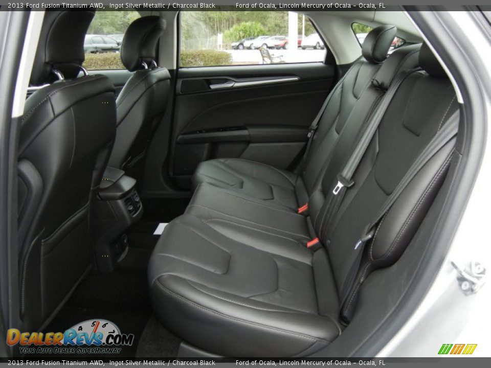 Rear Seat of 2013 Ford Fusion Titanium AWD Photo #6