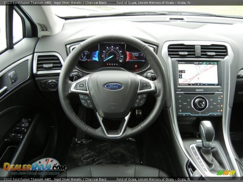 Dashboard of 2013 Ford Fusion Titanium AWD Photo #8