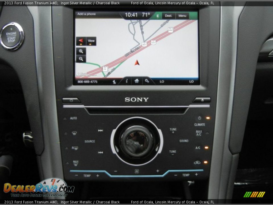 Navigation of 2013 Ford Fusion Titanium AWD Photo #10