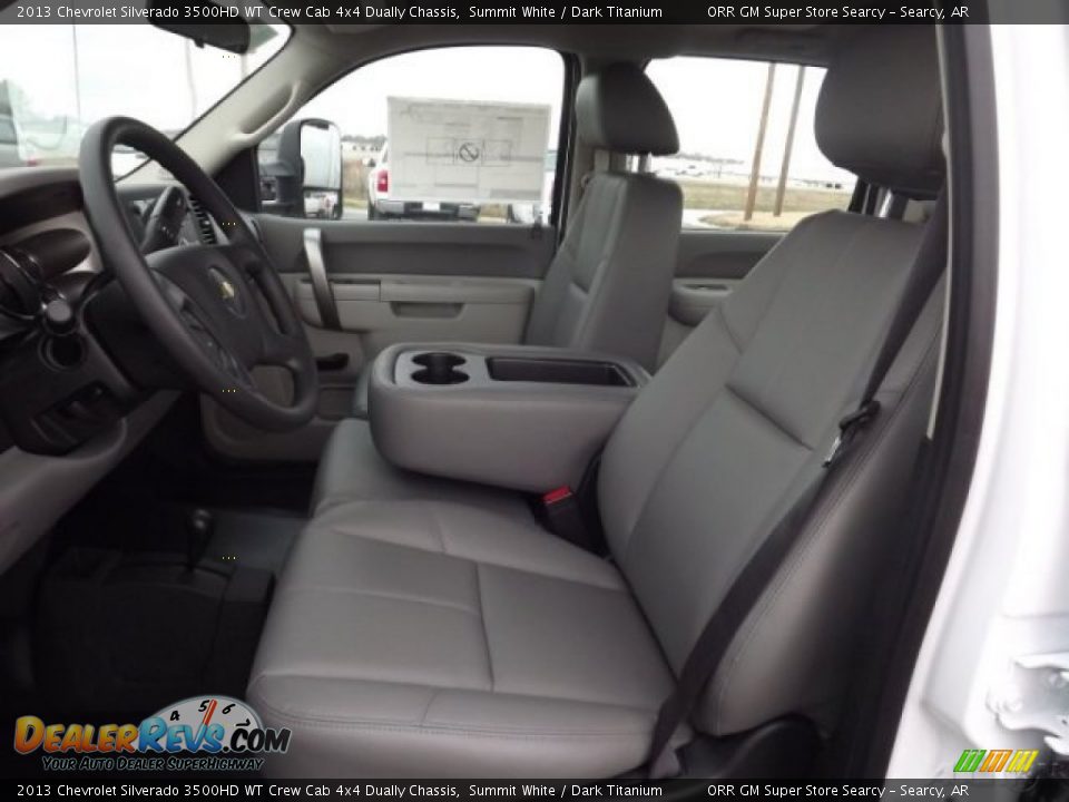 2013 Chevrolet Silverado 3500HD WT Crew Cab 4x4 Dually Chassis Summit White / Dark Titanium Photo #11