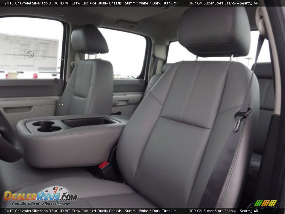 2013 Chevrolet Silverado 3500HD WT Crew Cab 4x4 Dually Chassis Summit White / Dark Titanium Photo #12