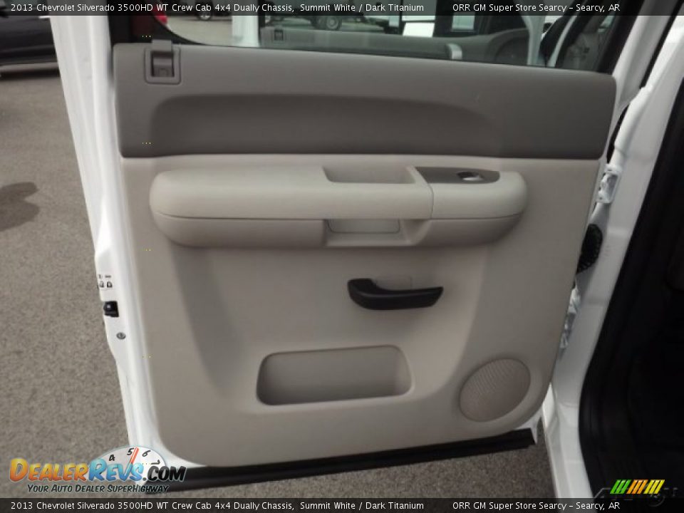 2013 Chevrolet Silverado 3500HD WT Crew Cab 4x4 Dually Chassis Summit White / Dark Titanium Photo #15