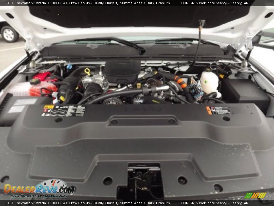 2013 Chevrolet Silverado 3500HD WT Crew Cab 4x4 Dually Chassis Summit White / Dark Titanium Photo #18