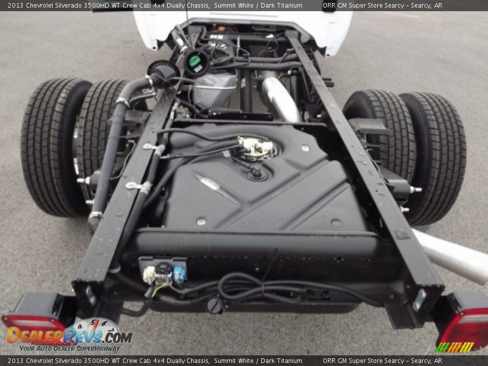 2013 Chevrolet Silverado 3500HD WT Crew Cab 4x4 Dually Chassis Summit White / Dark Titanium Photo #19