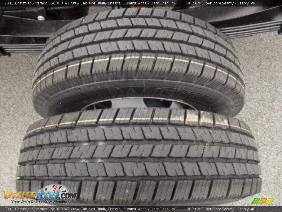 2013 Chevrolet Silverado 3500HD WT Crew Cab 4x4 Dually Chassis Summit White / Dark Titanium Photo #21