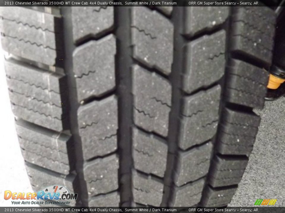 2013 Chevrolet Silverado 3500HD WT Crew Cab 4x4 Dually Chassis Summit White / Dark Titanium Photo #22