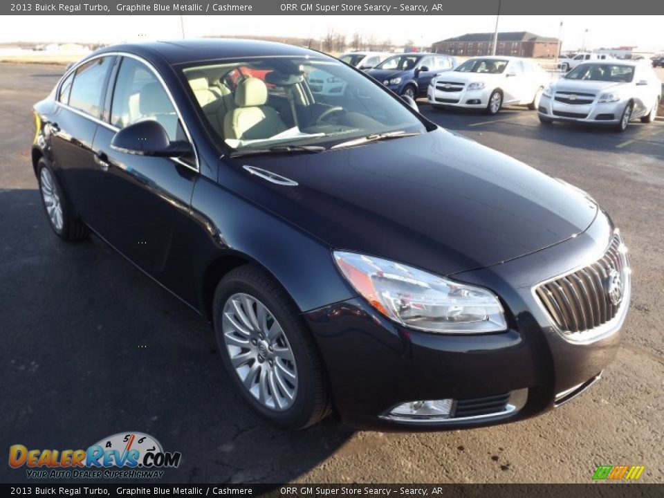 2013 Buick Regal Turbo Graphite Blue Metallic / Cashmere Photo #3