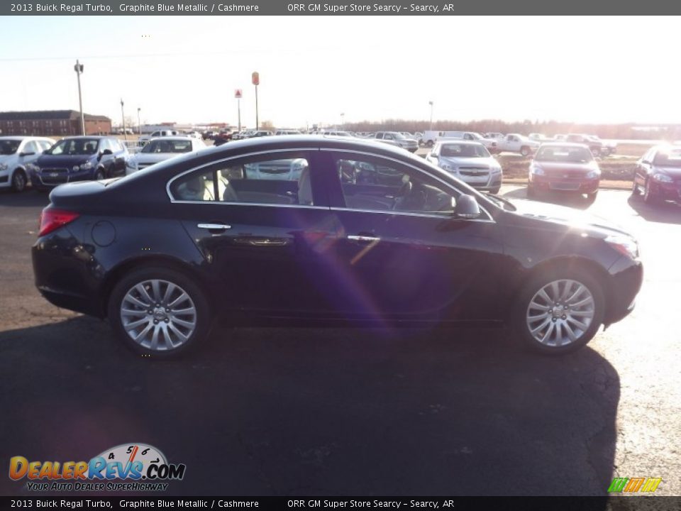 2013 Buick Regal Turbo Graphite Blue Metallic / Cashmere Photo #4