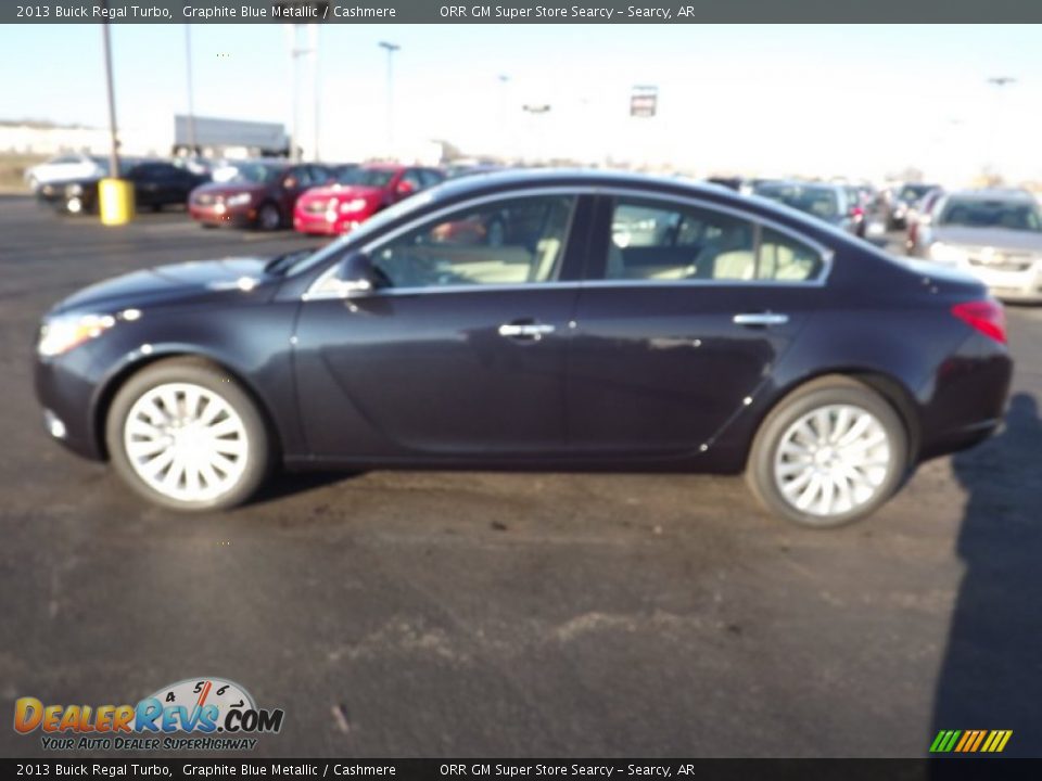 2013 Buick Regal Turbo Graphite Blue Metallic / Cashmere Photo #8