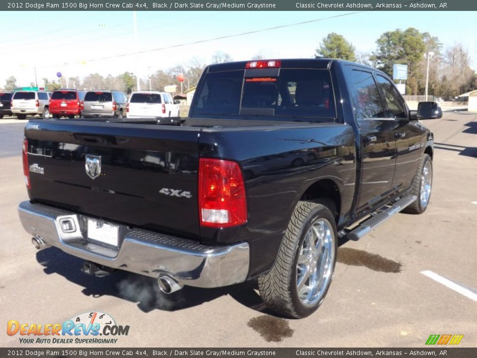 2012 Dodge Ram 1500 Big Horn Crew Cab 4x4 Black / Dark Slate Gray/Medium Graystone Photo #5