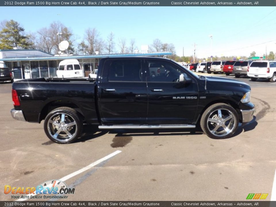 2012 Dodge Ram 1500 Big Horn Crew Cab 4x4 Black / Dark Slate Gray/Medium Graystone Photo #6