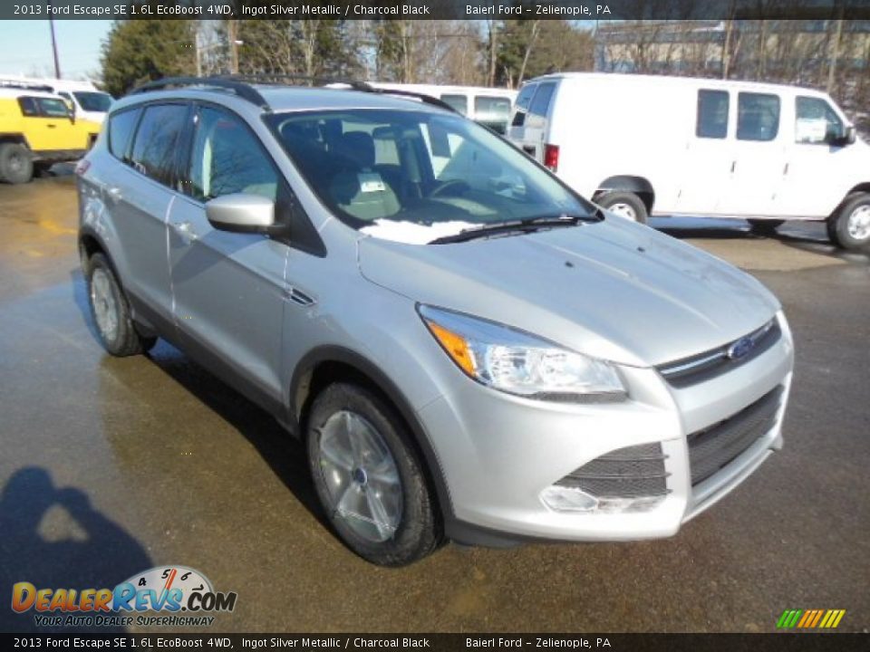 2013 Ford Escape SE 1.6L EcoBoost 4WD Ingot Silver Metallic / Charcoal Black Photo #2