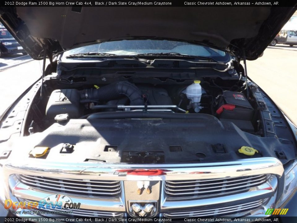 2012 Dodge Ram 1500 Big Horn Crew Cab 4x4 Black / Dark Slate Gray/Medium Graystone Photo #11