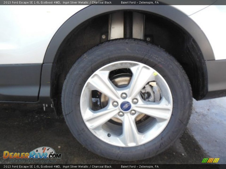 2013 Ford Escape SE 1.6L EcoBoost 4WD Ingot Silver Metallic / Charcoal Black Photo #9