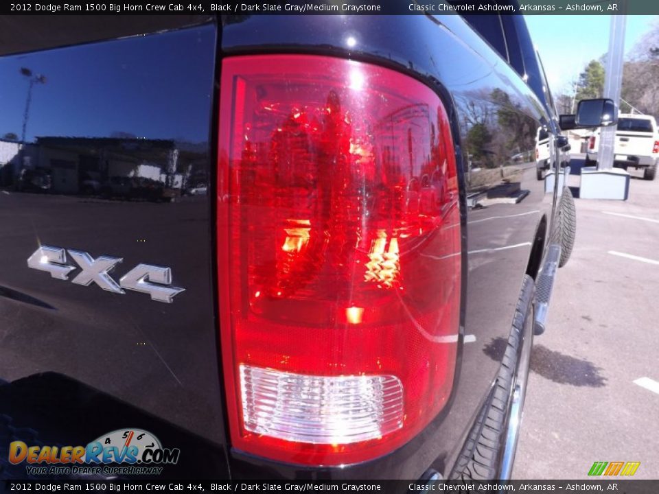 2012 Dodge Ram 1500 Big Horn Crew Cab 4x4 Black / Dark Slate Gray/Medium Graystone Photo #14